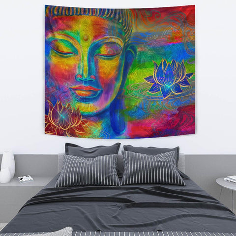 free your mind Buddha wall tapestry