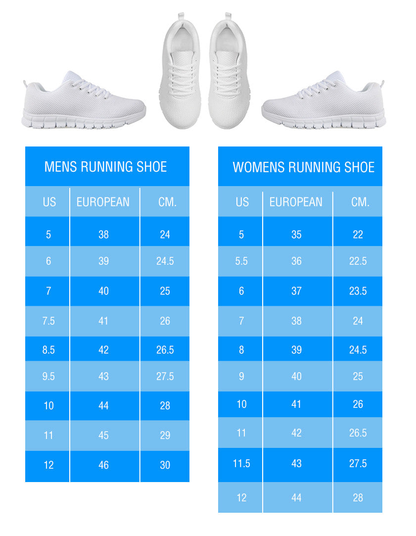 Sneakers sizing chart - Your Amazing Design