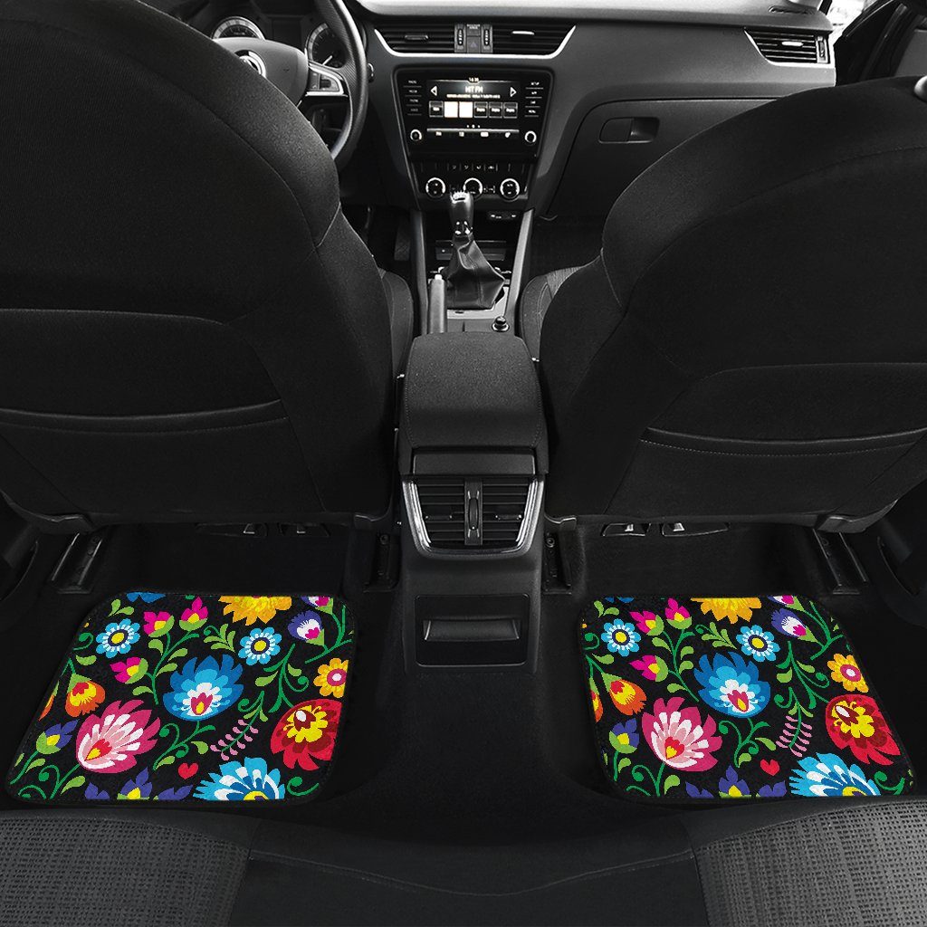 flower car floor mats