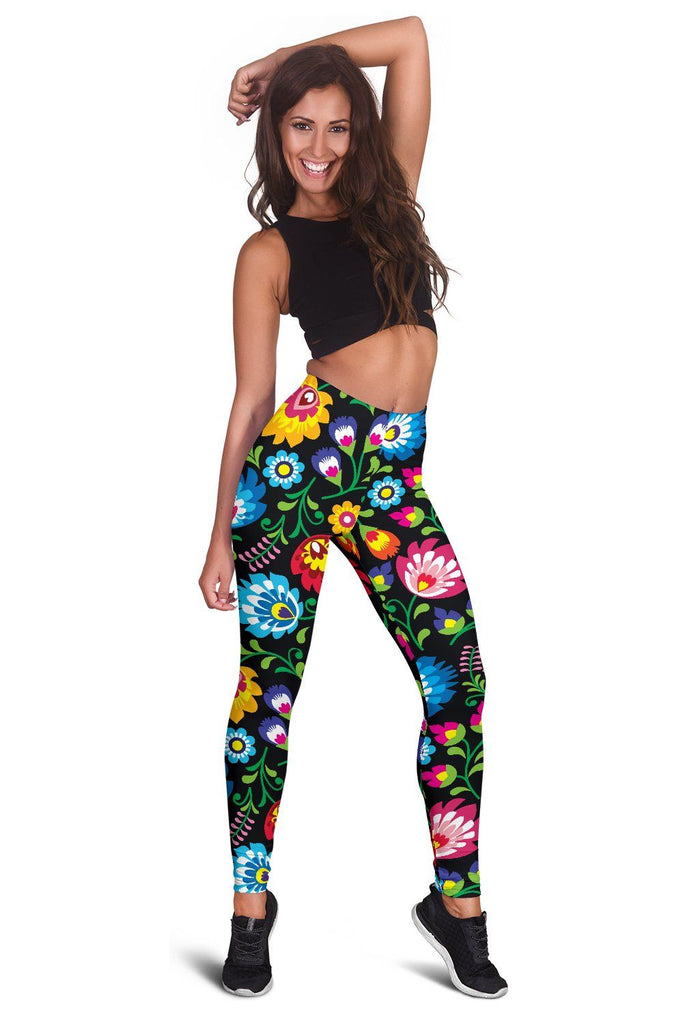 Floral Women's Leggings - Your Amazing Design