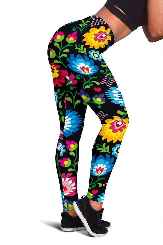 Floral Women's Leggings - Your Amazing Design