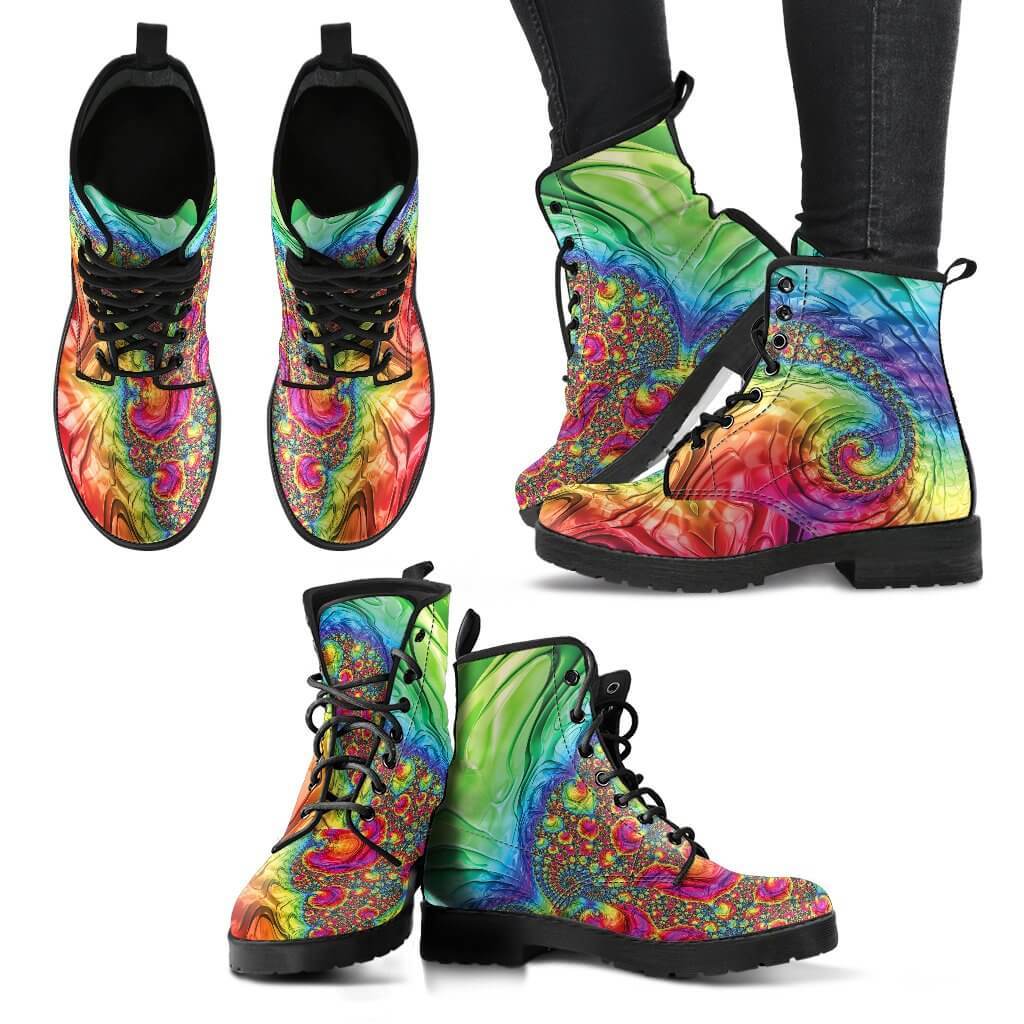 rainbow boots