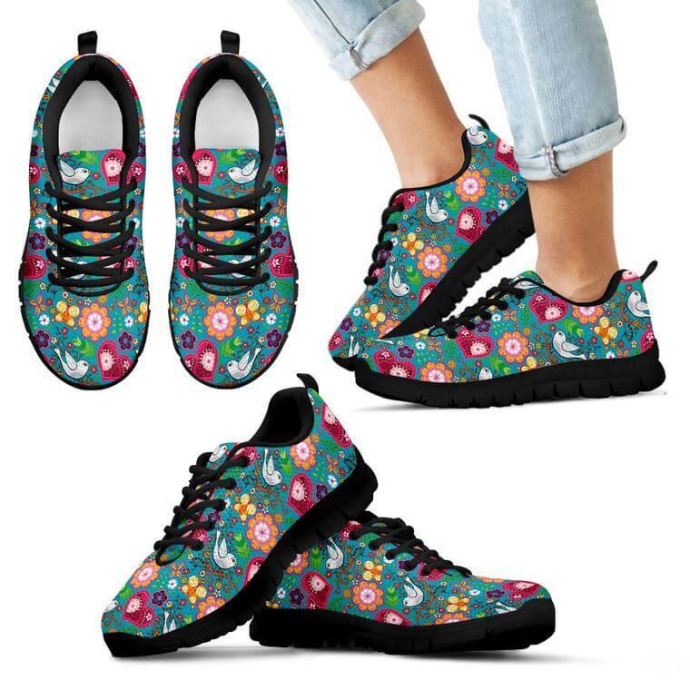 Love Bird Kids Sneakers - Your Amazing Design