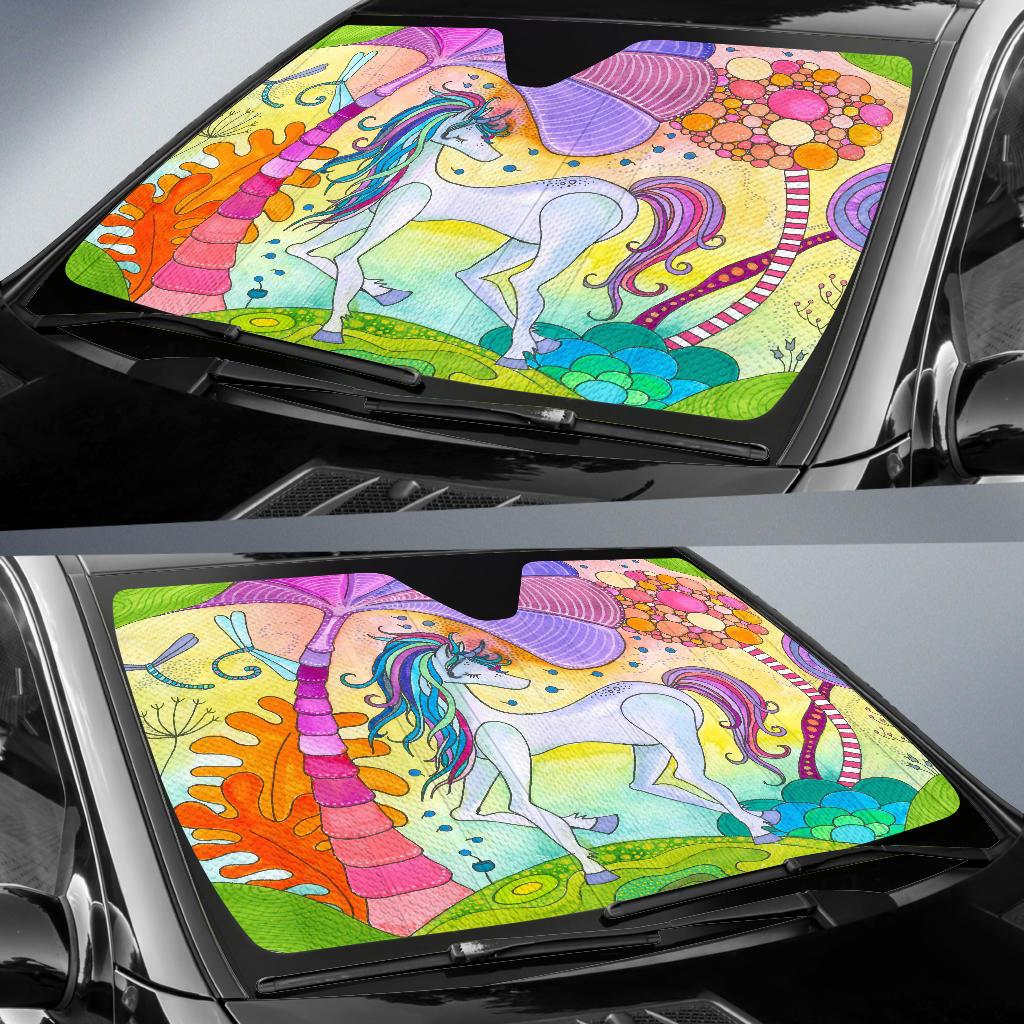 Magic Unicorn Auto Sun Shade