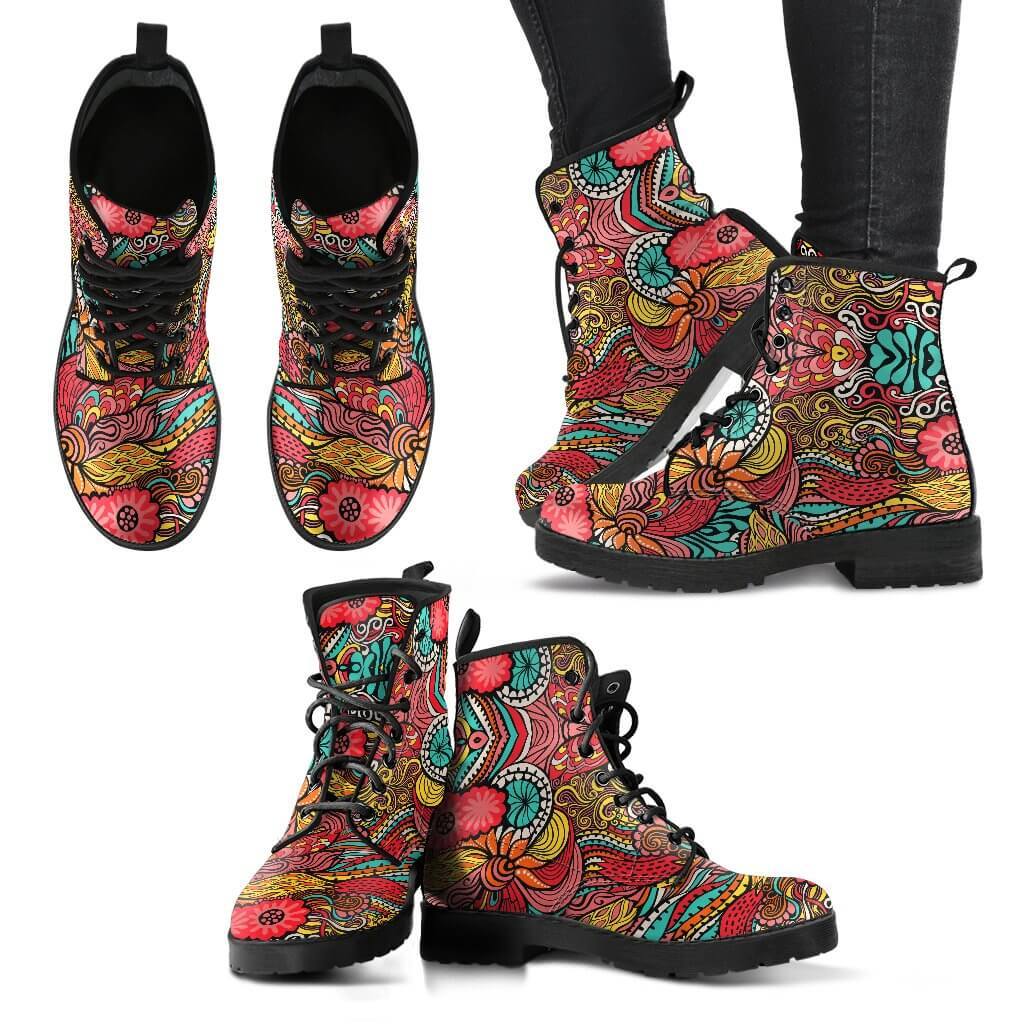 boots with designs on them