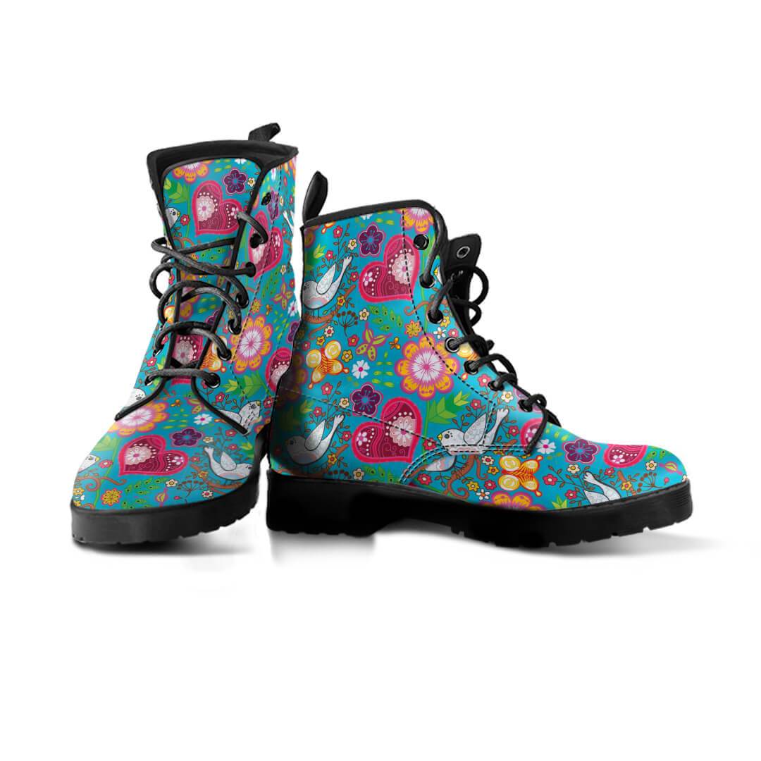 Love birds colorful women's boots | Clearance sale - Your Amazing Design