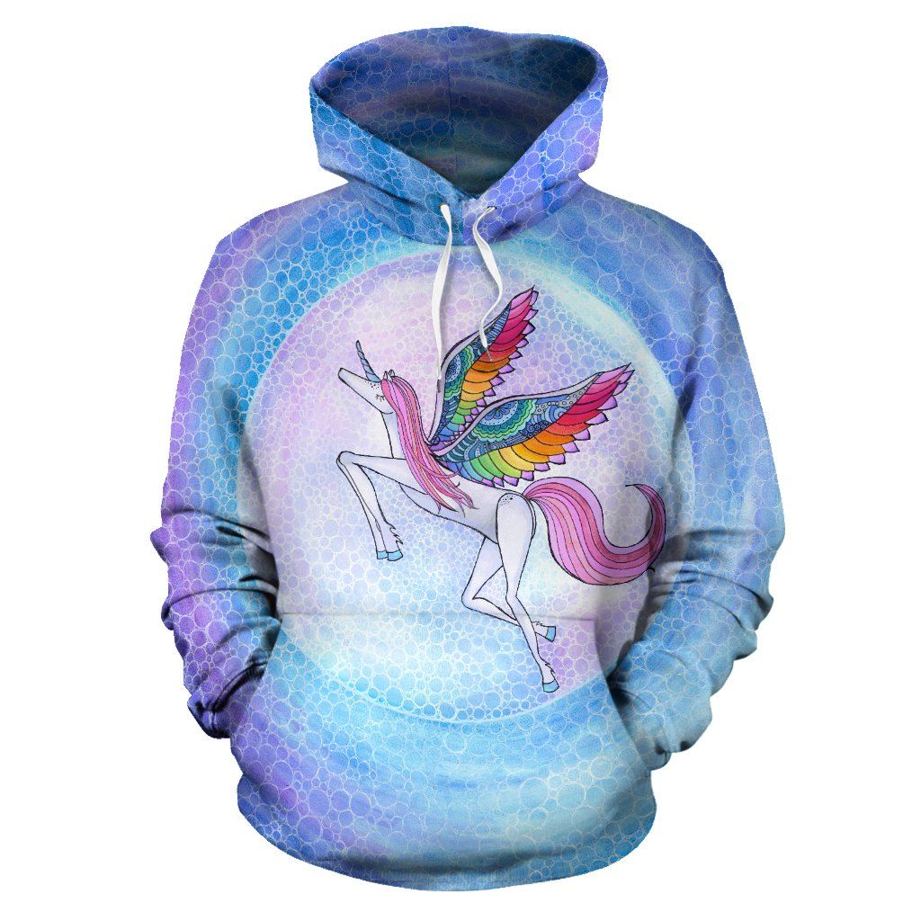 rainbows and unicorns hoodie