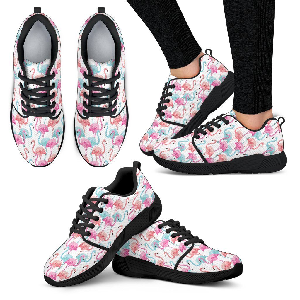 Blue pink Flamingo  Women's athletic shoes - Your Amazing Design