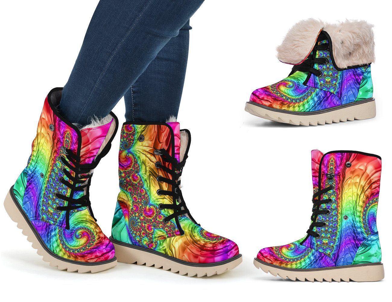 happy rainbow shoes