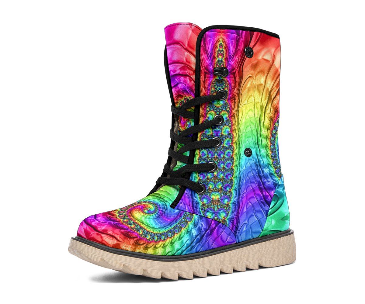 rainbow boots