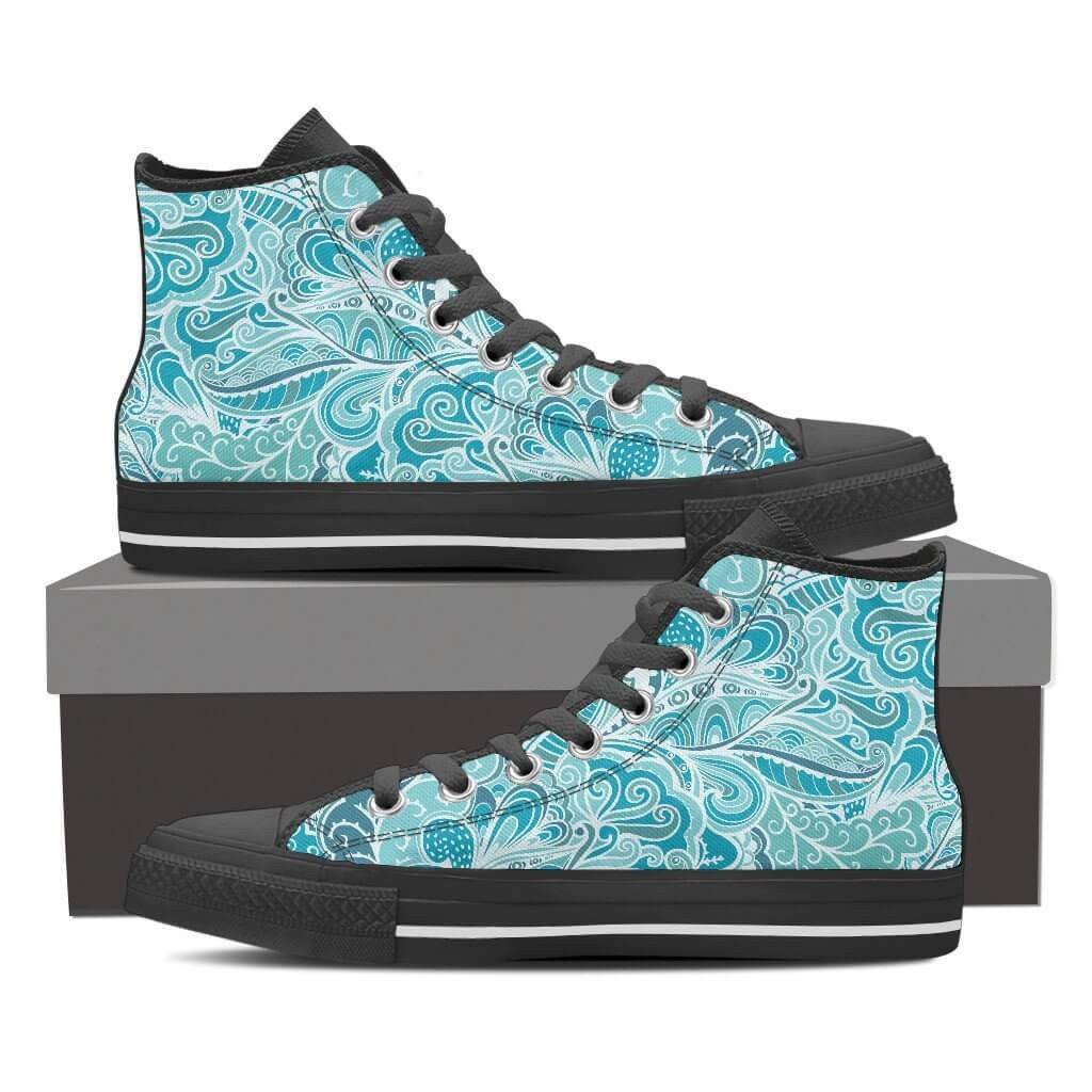 Calm In Blue High Top - Your Amazing Design