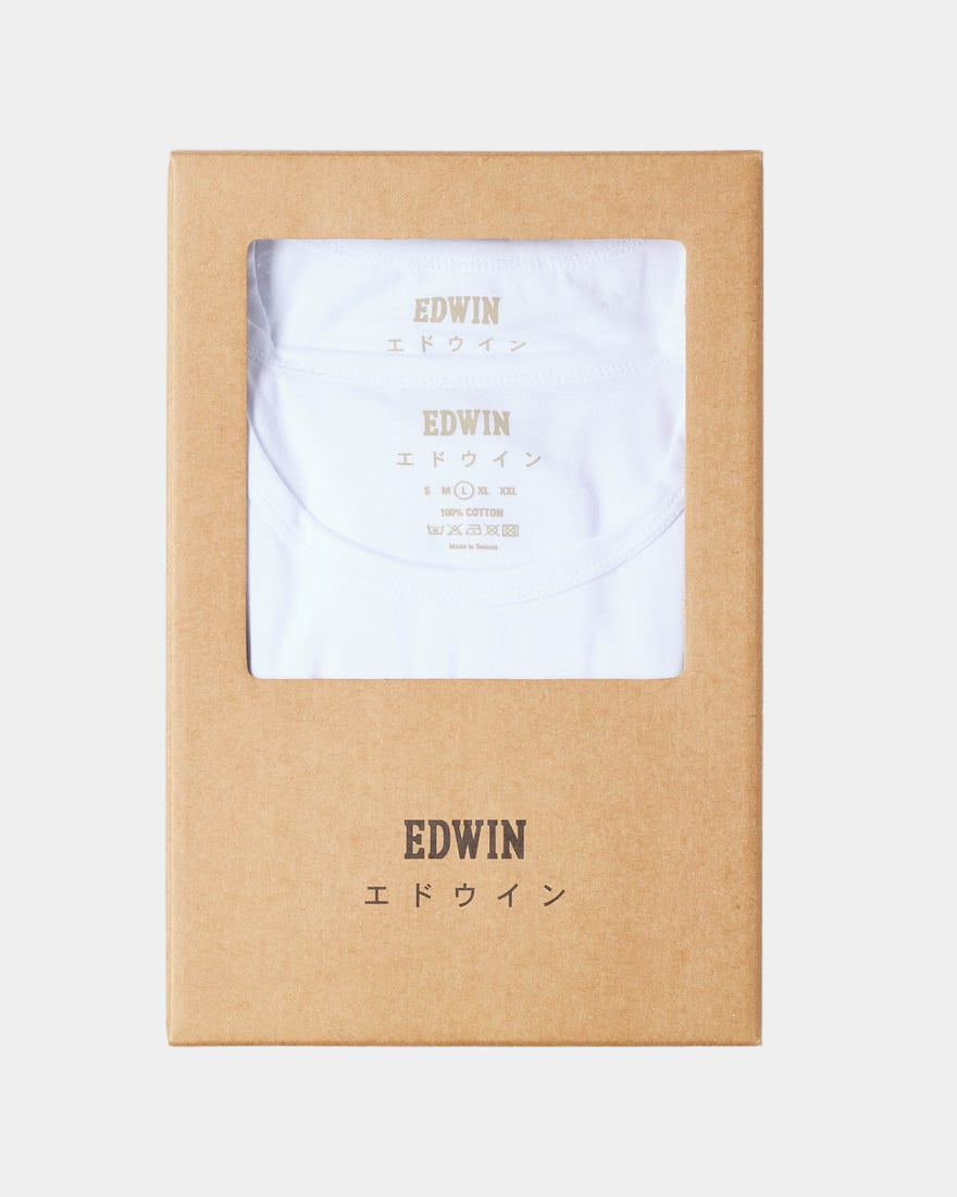 Edwin Double Pack T-Shirt - White