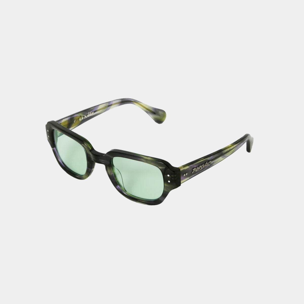 Polar Skate Co. x Sun Buddies Pyle Sunglasses - Violet Green