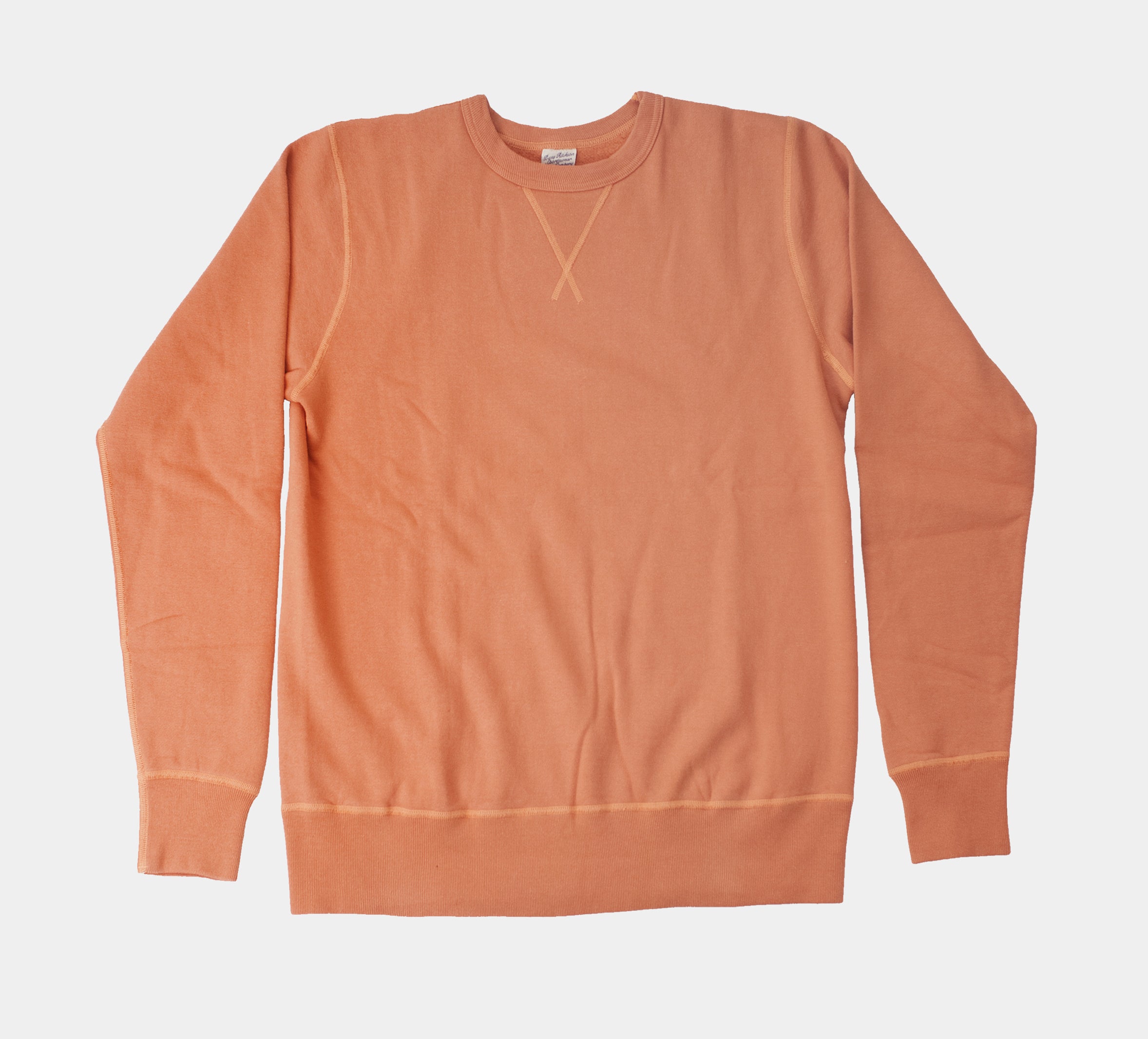 Buzz Rickson's Plain Crew Sweatshirt- Orange