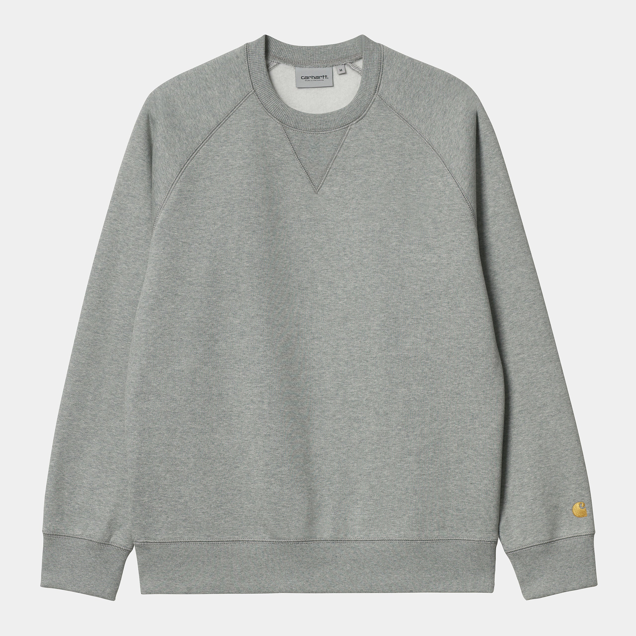 Carhartt WIP Chase Sweatshirt - Grey Heather/Gold