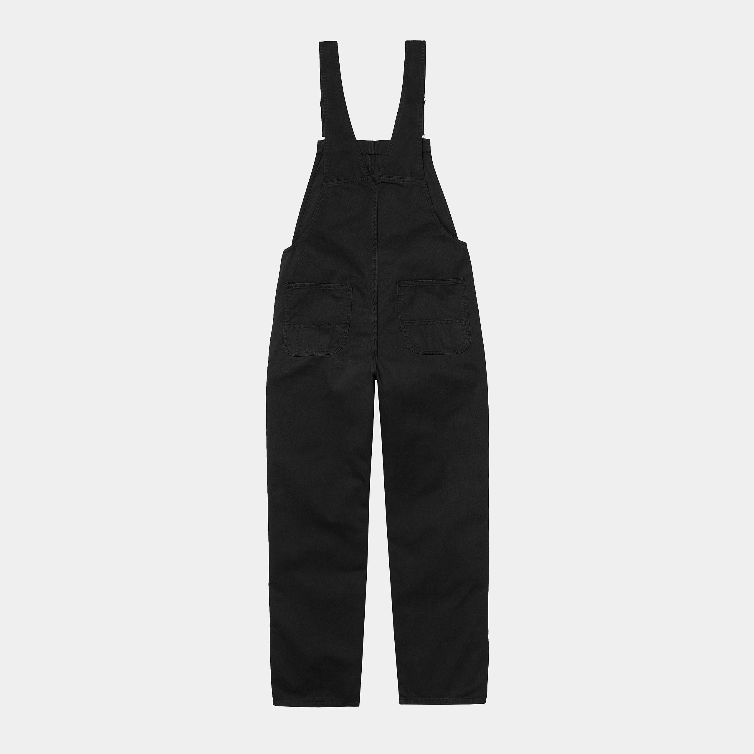 Carhartt WIP Women Straight Bib Overalls - Black