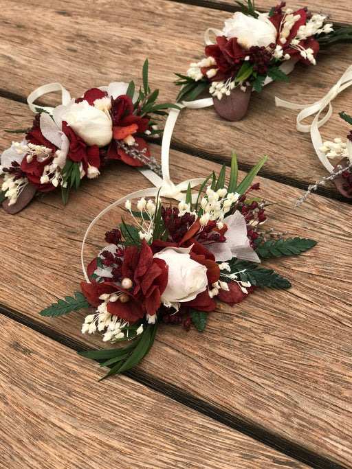 Pulsera de flores preservadas paniculata - Camomile Bouquet