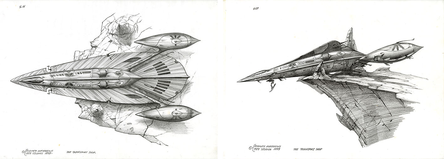 Liquid Matrix - The Transport Ship © Rodney Matthews Studios