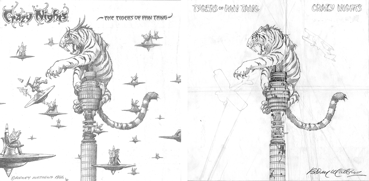 Crazy Nights Pencil Drawings | Rodney Matthews Studios