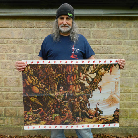 Rodney Matthews with original The Rolling Stones Tour Poster | Rodney Matthews Studios