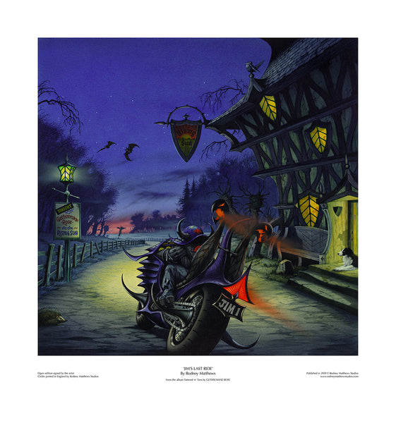 Jim's Last Ride Art Print | Rodney Matthews Studios