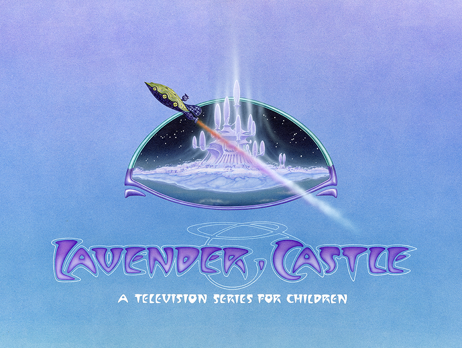 Original Lavender Castle Logo by Rodney Matthews