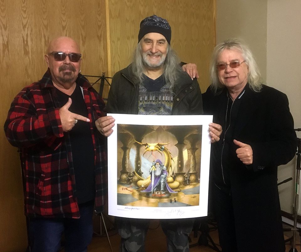 Tony Clarkin, Rodney Matthews and Bob Catley