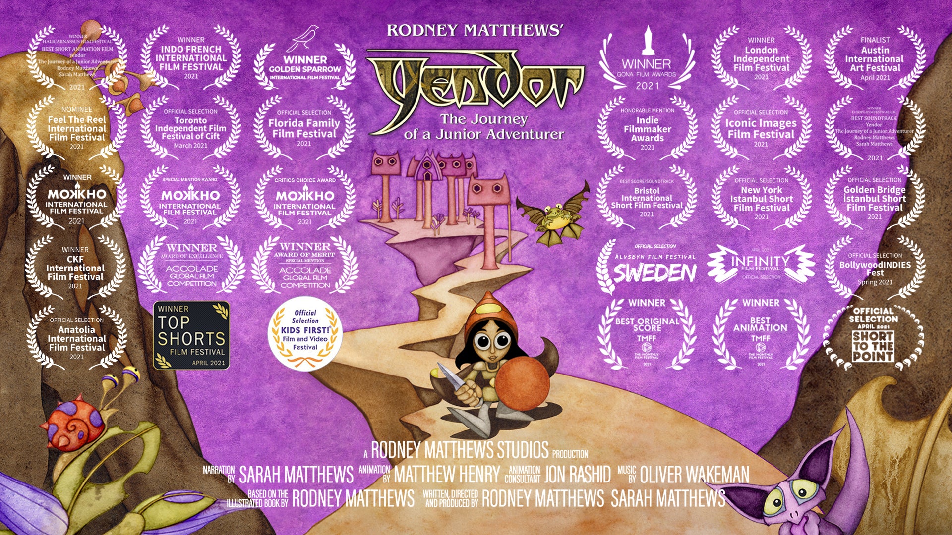 Yendor's Film Festival Successes to date