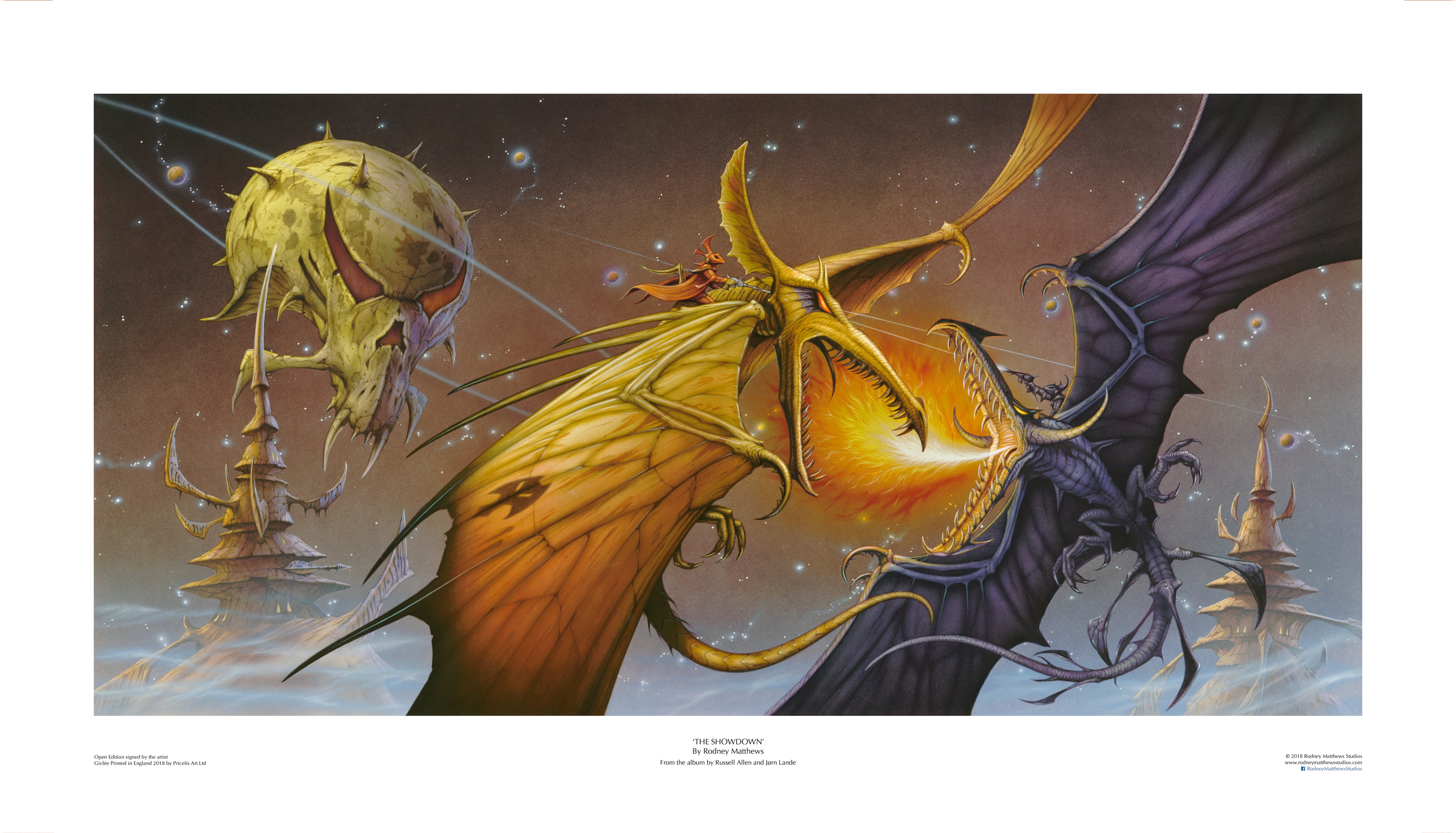 Russell Allen and Jørn Lande: The Showdown open edition giclèe art pri# ...