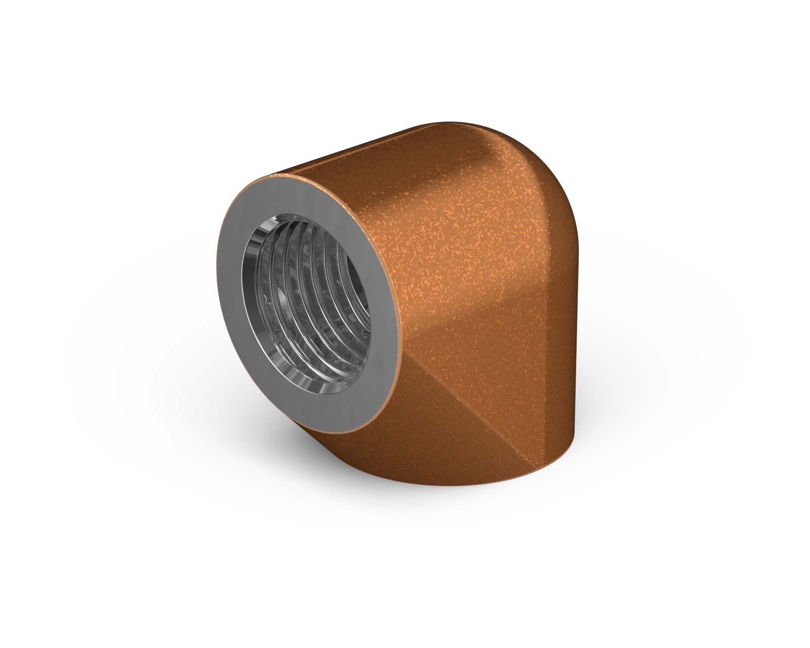 PrimoChill Female to Female G 1/4in. 90 Degree SX Extended Elbow Fitting - Copper
