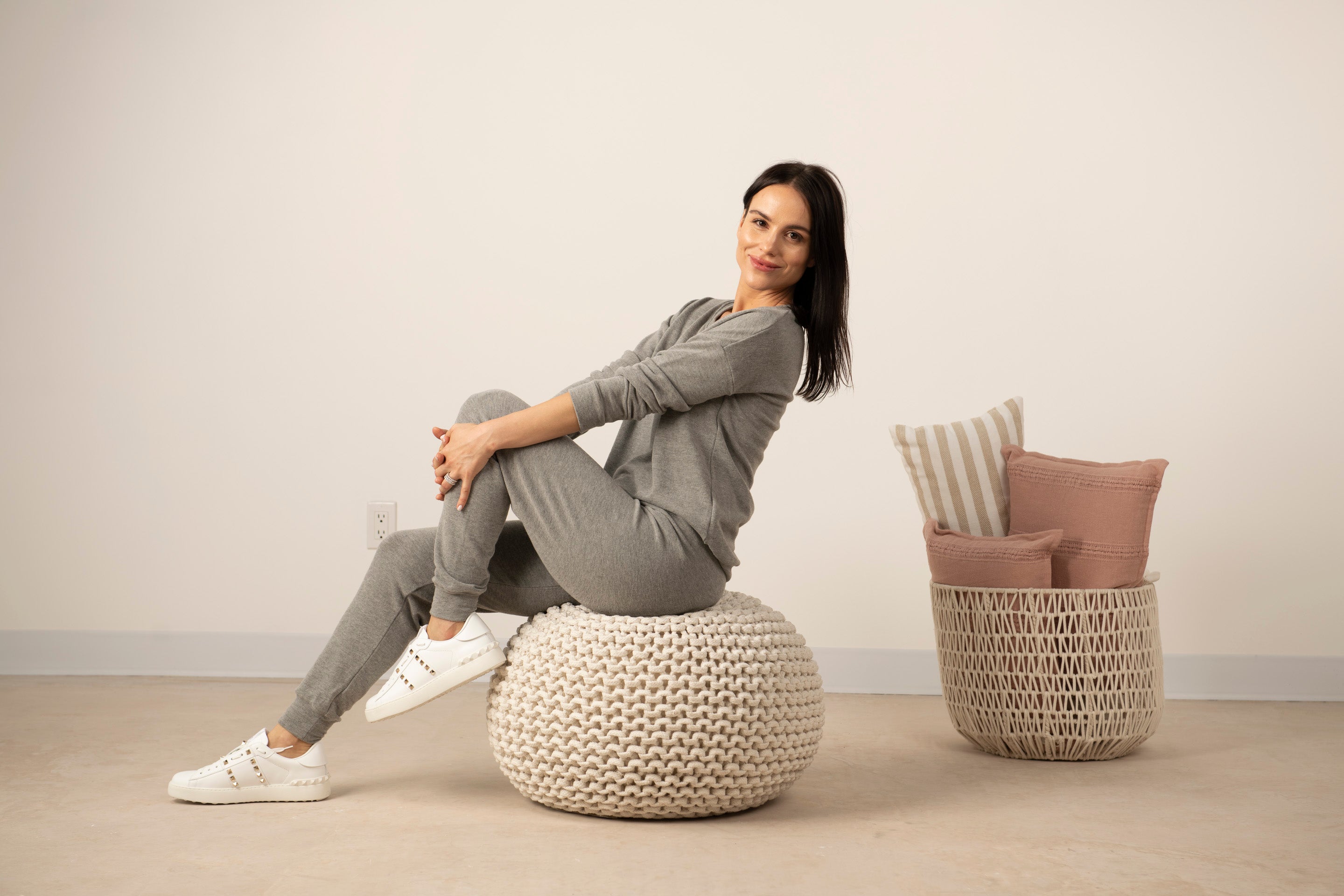 Lounge joggers in heather grey – Aspen Dream