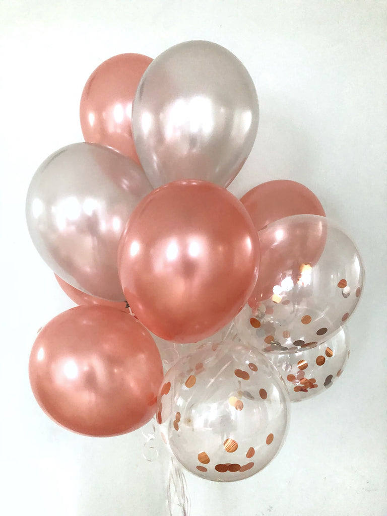 gold and silver balloons