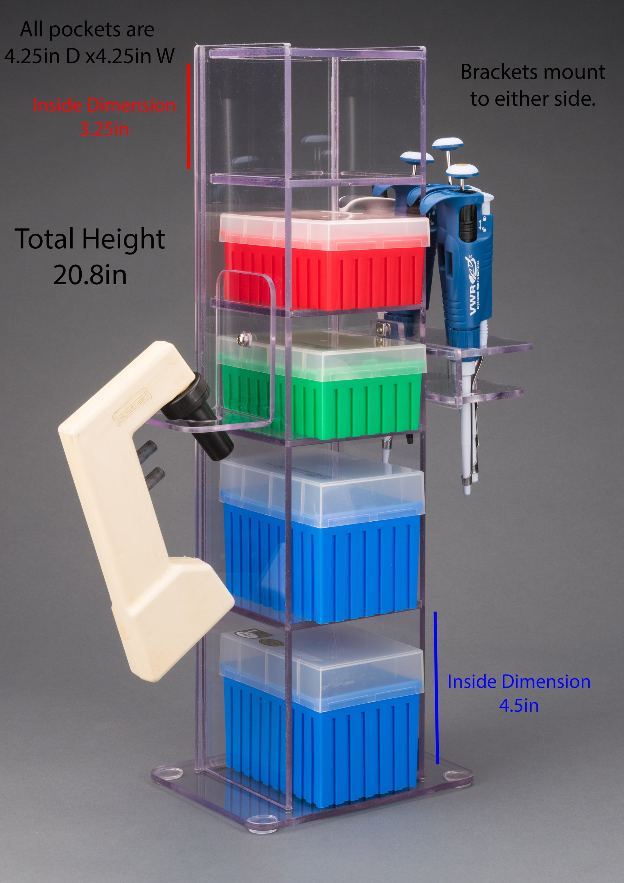 Lab Bench Vertical Organizer (PETG) Poltex