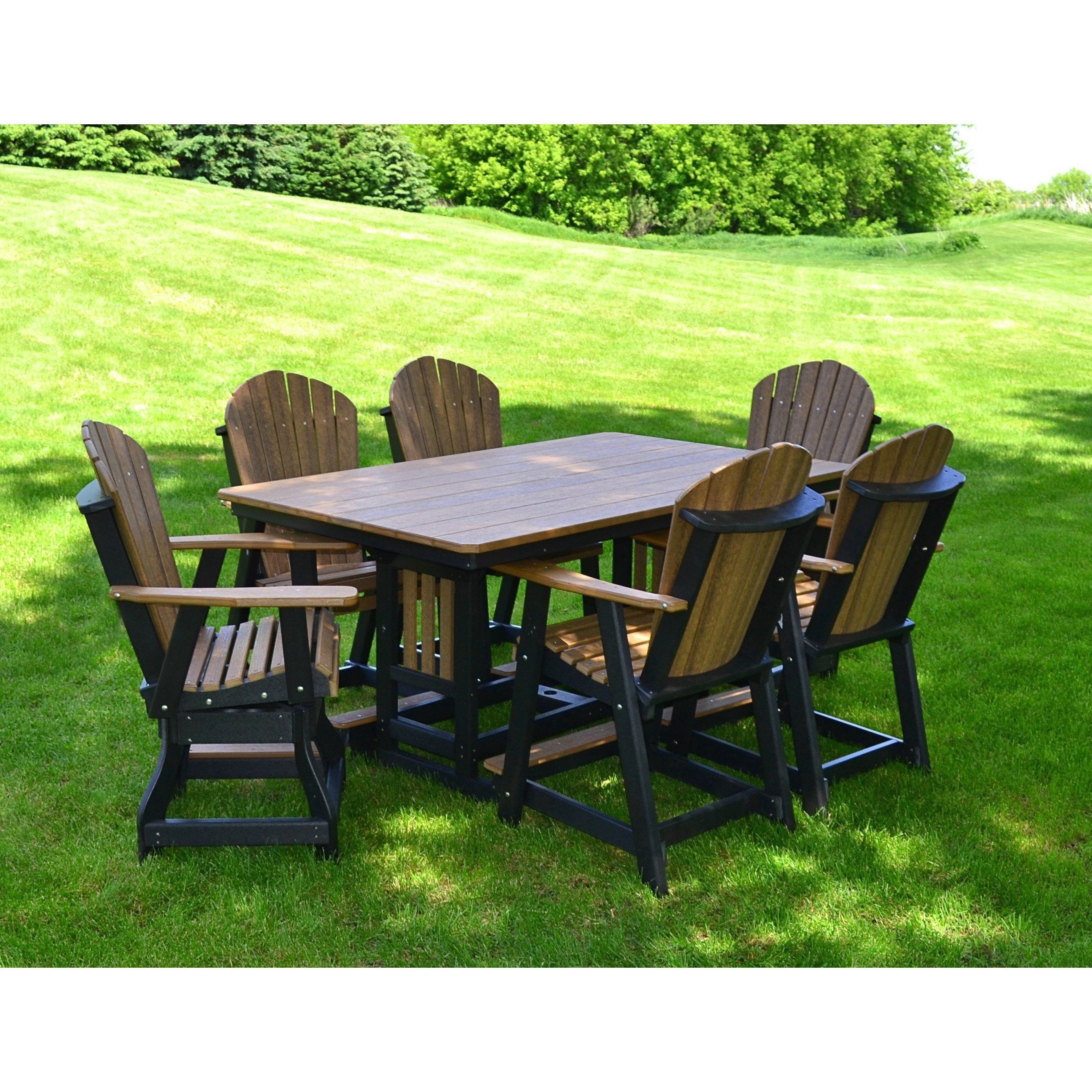 adirondack high top patio set