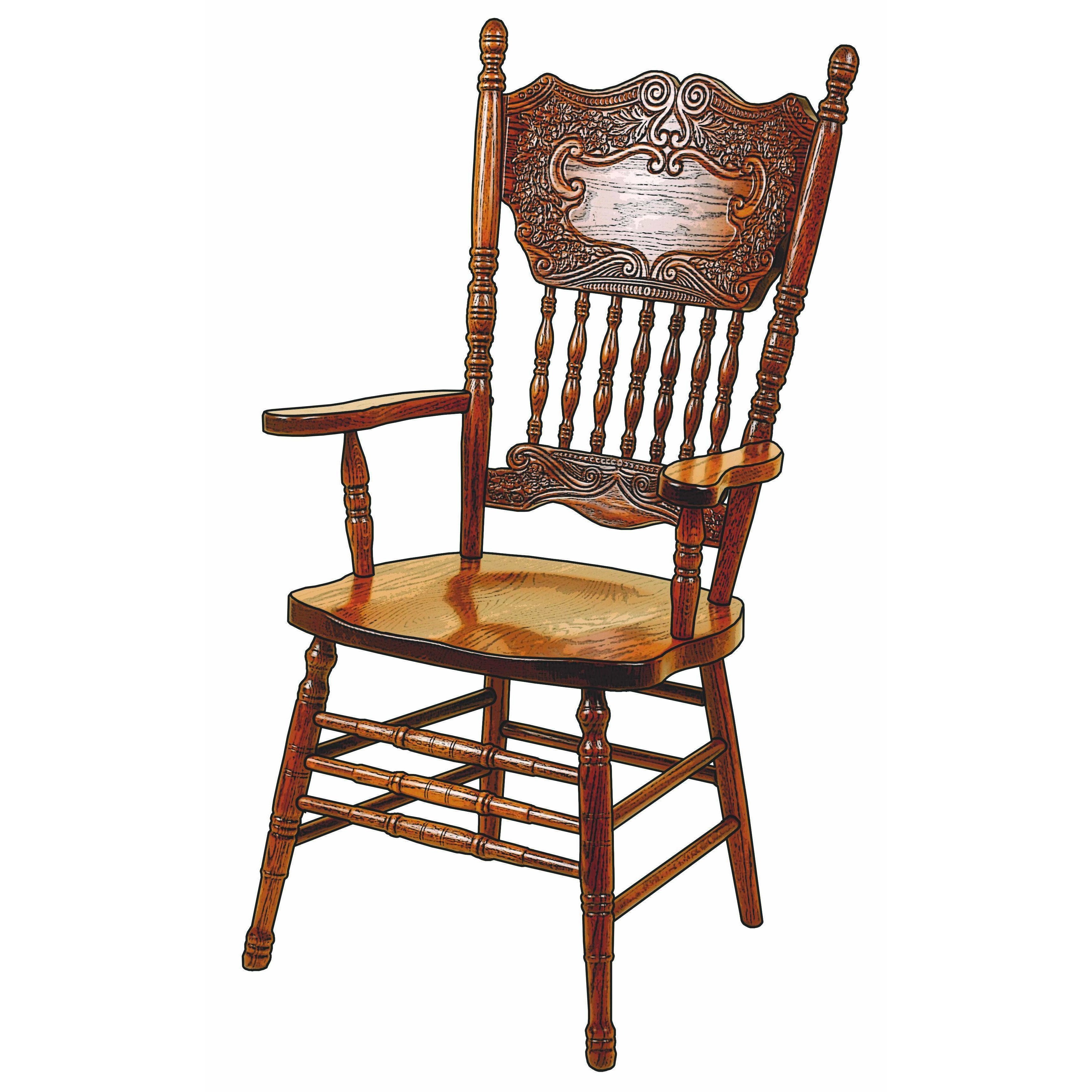 amish apple grove side chair