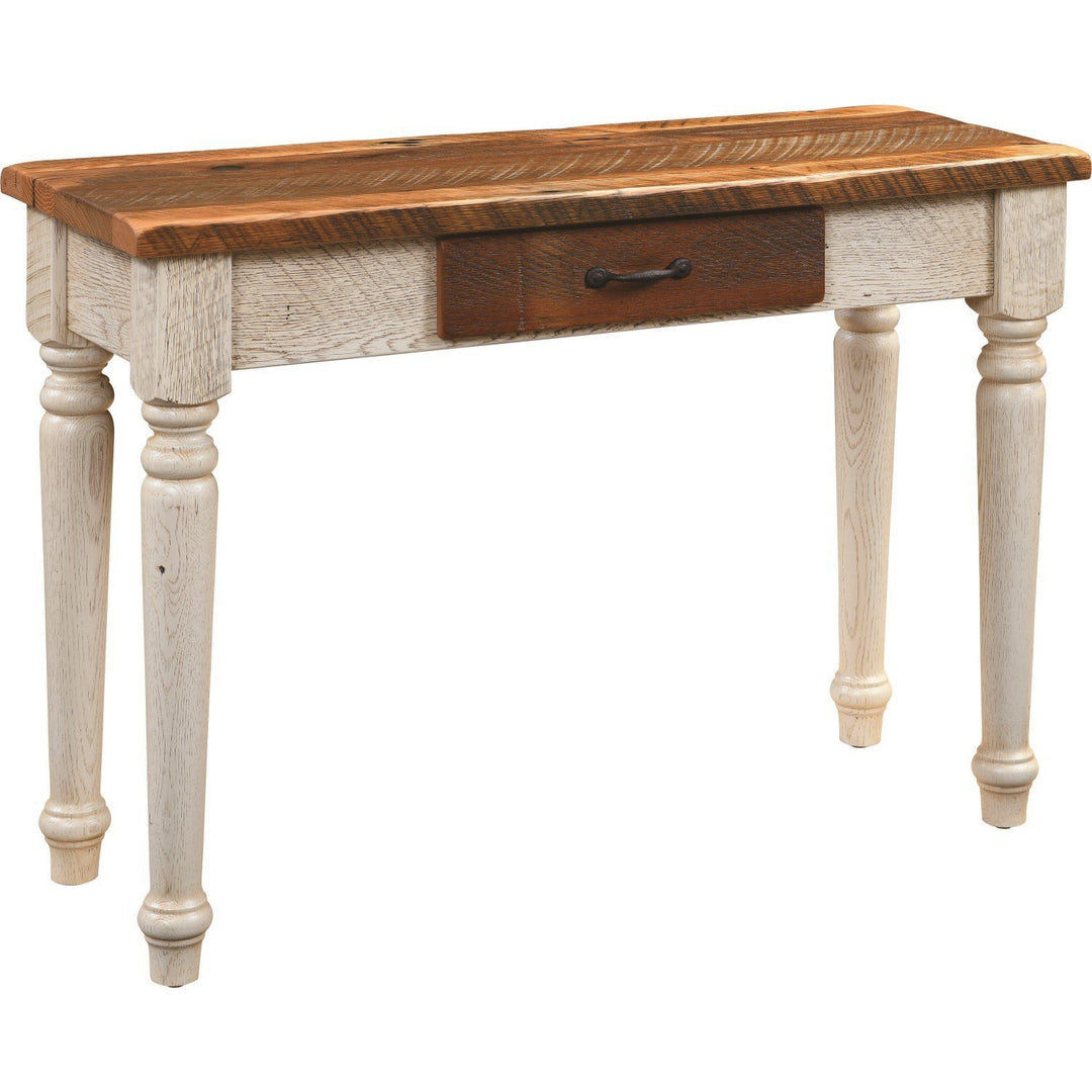 Almanzo Barnwood Sofa Table from DutchCrafters Amish Furniture