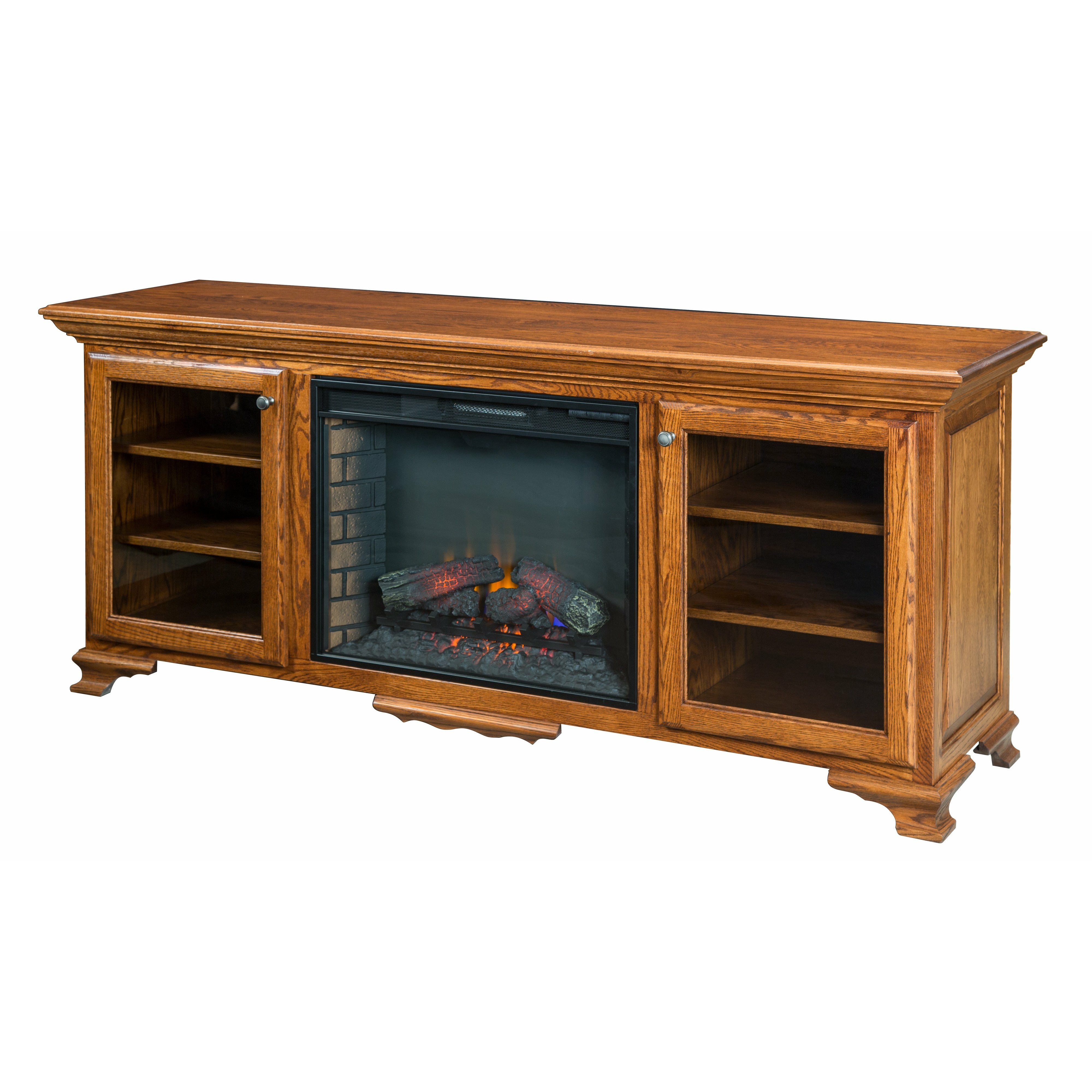 QW Amish Madison Fireplace Media Console