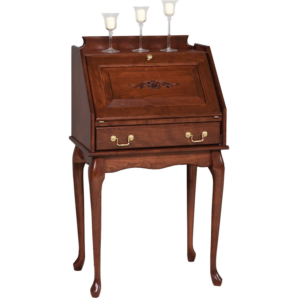 antique queen anne secretary desk