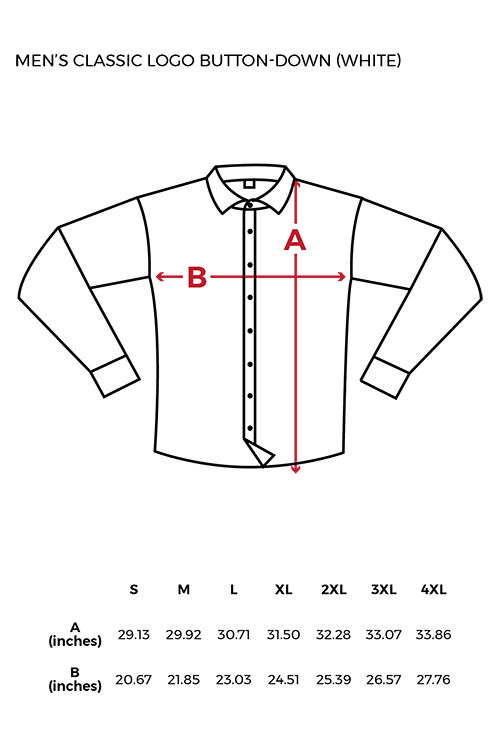 Men S Button Down Size Chart