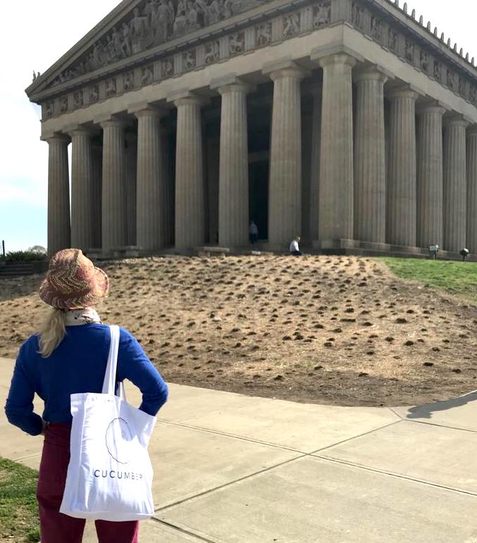 Nancy Zeffman Co-founder Cucumber Clothing at the Parthenon