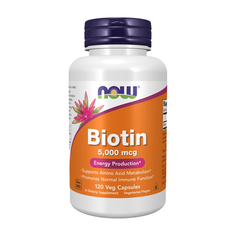 NOW Foods Biotine 5000 mcg capsules