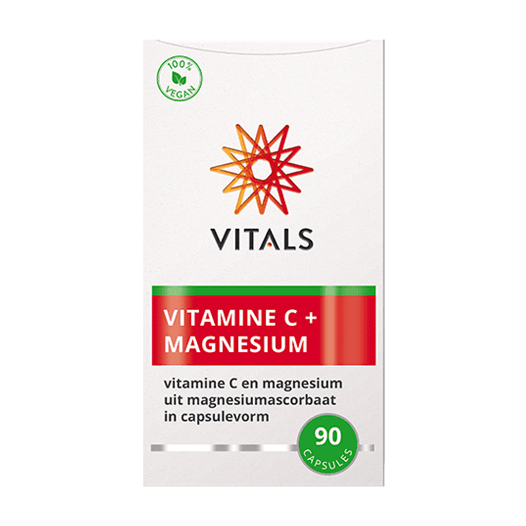 Vitals Vitamine C met Magnesium verpakking