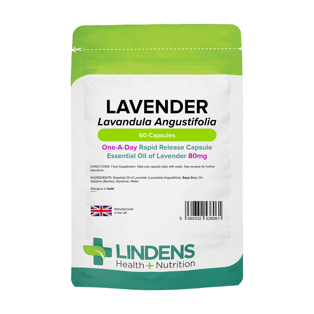 lindens lavendel supplement 80mg 60 capsules