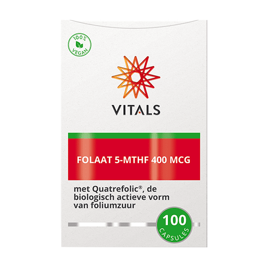 Vitals folaat 5 mthf verpakking