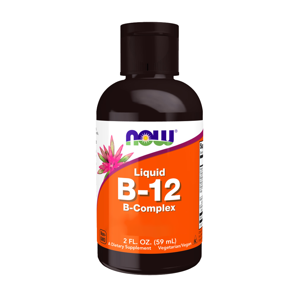 NOW Foods Vitamine B-12 Complex Vloeibaar Voorkant