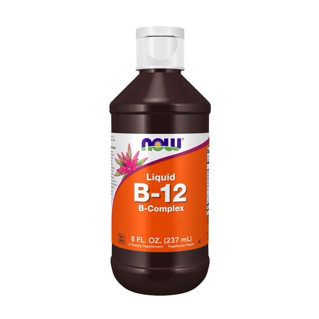 NOW Foods Vitamine B-12 Complex Vloeibaar Voorkant