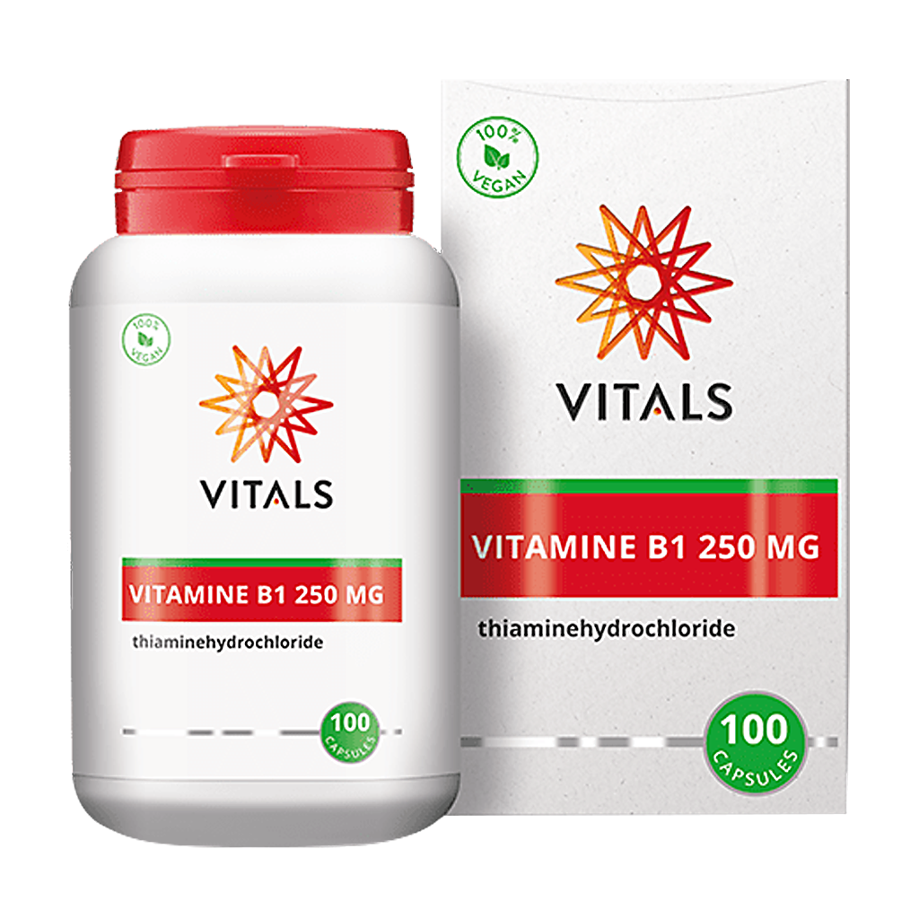 Vitamine B1 250 mg pot doosje 