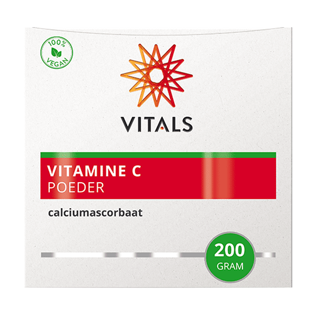 Vitals Vitamine C Poeder calciumascorbaat verpakking