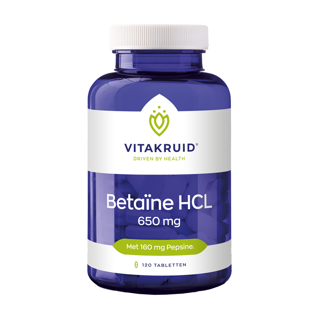 vitakruid betaine hcl 650mg 120 tabletten