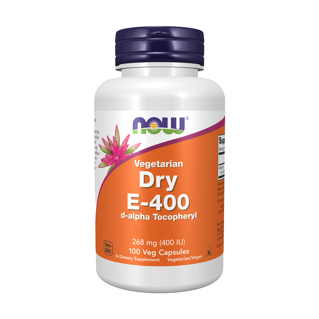 NOW Foods Vitamine E-400 (100 vegetarische capsules)